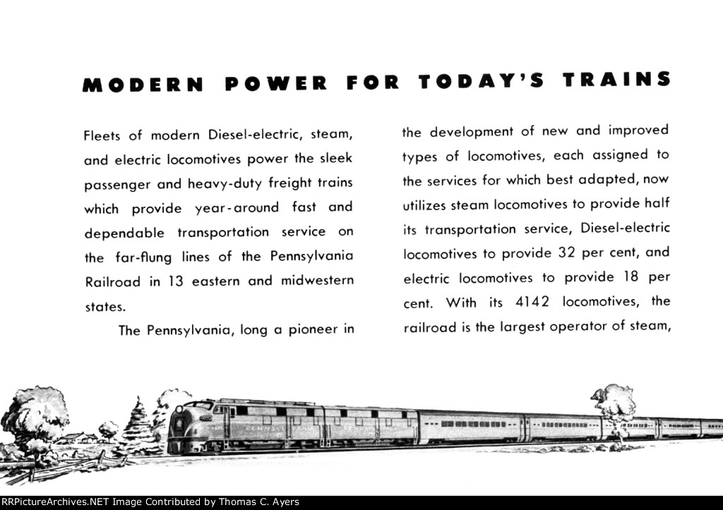 "Modern Power For Today's Trains," Page 2, 1949